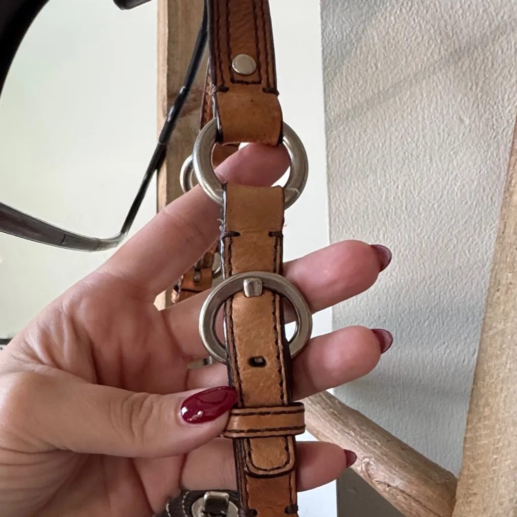 Vintage Coach hobo Dark Brown pebble Leather Handbag - Image 3