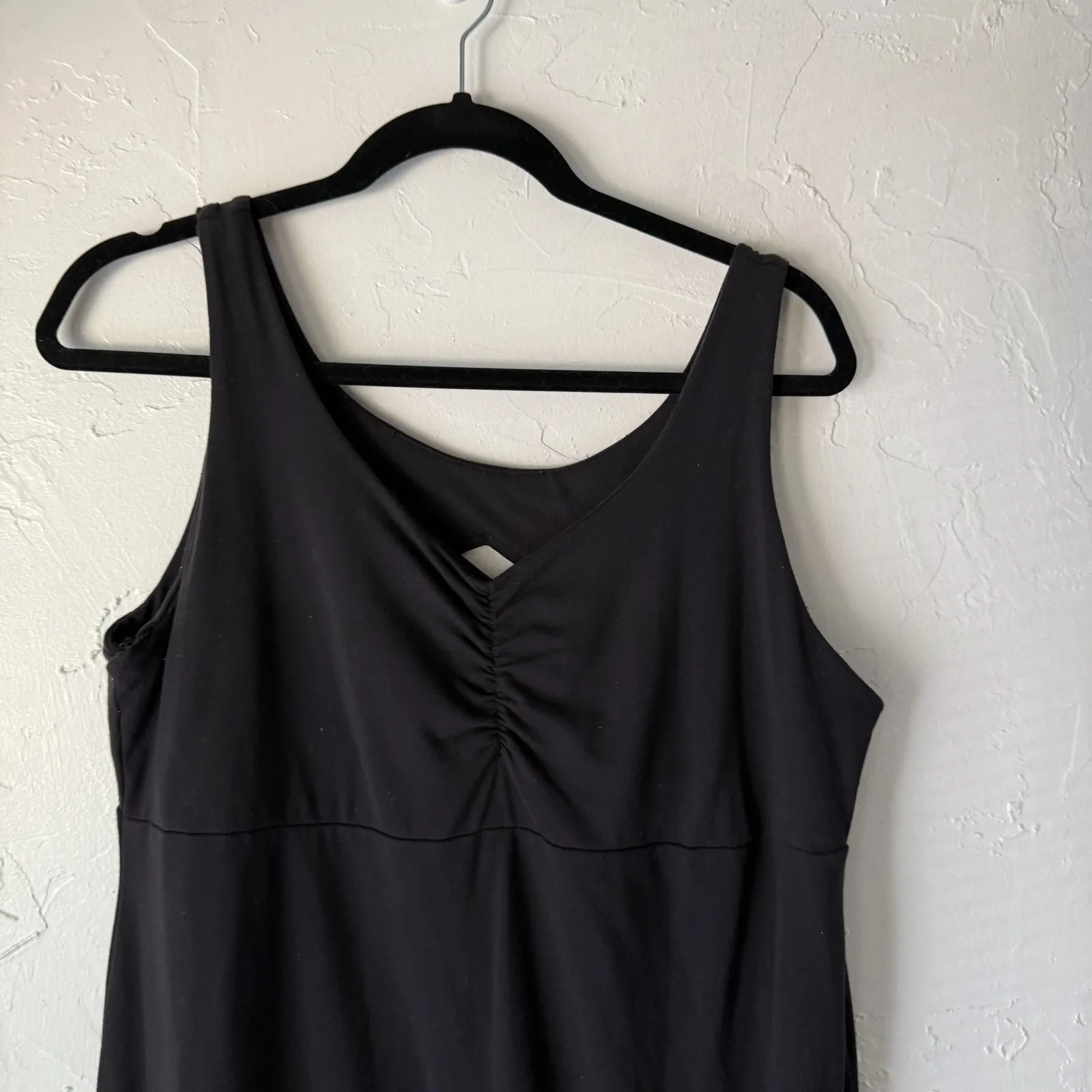 Kuhl Dress Womens Large Black Sleeveless Tank‎ Travel Active Stretch Midi Summer - Image 2