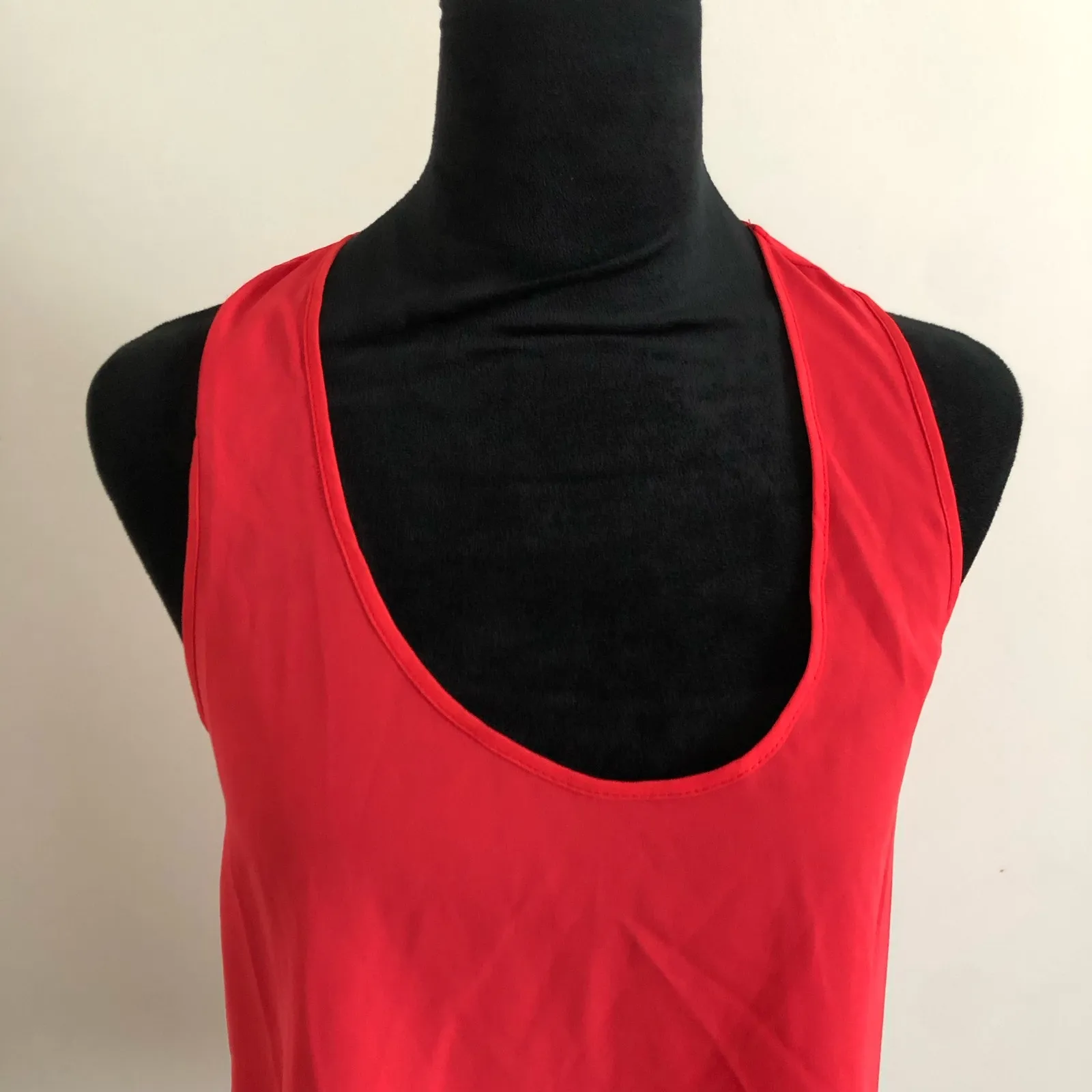 Three Eighty Two Women's Rosebud Red Sleeveless Racerback Tank Top, Size XS, NWT - Image 3