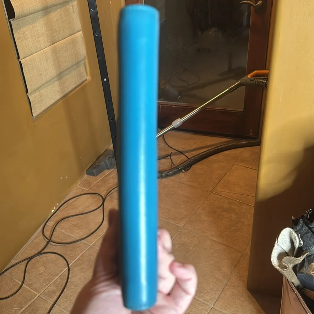 TORY BURCH Zip Around Snap Blue Leather Logo Wallet Clutch - Image 4