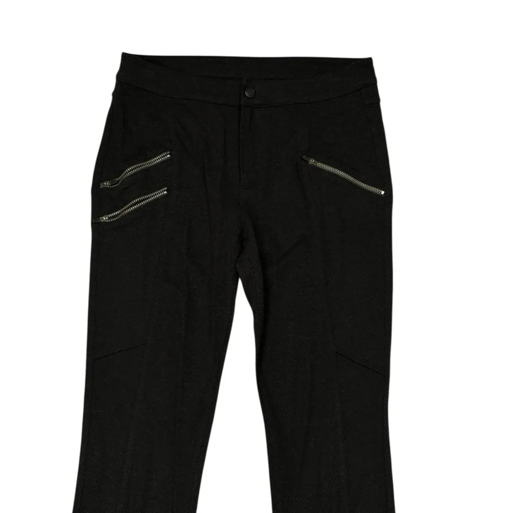 *Athleta Twill Ponte Pant Womens Size 10P Black Stretch Knit Athleisure Casual - Image 5