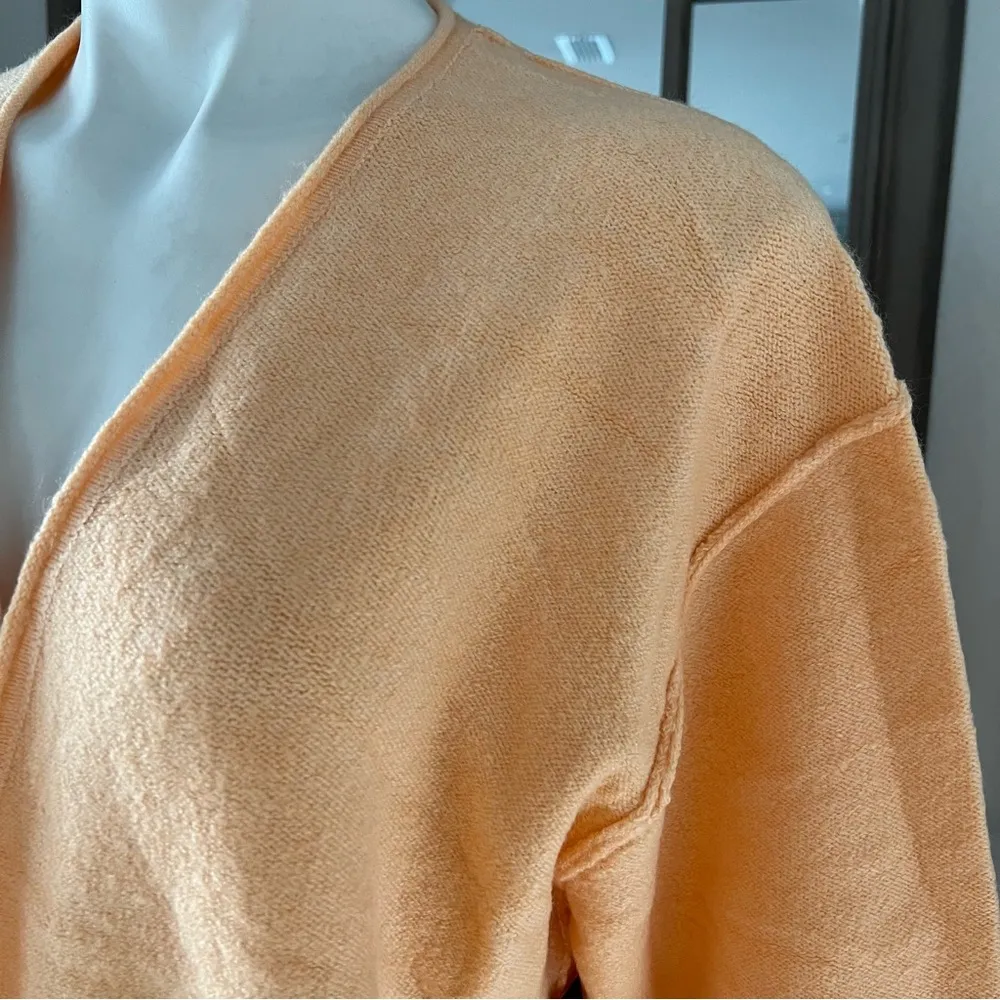 Vince Camuto Apricot Cardigan Open Front Knit Sweater Size S, New w/Tag - Image 3