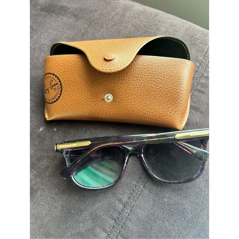 Coach Sunglasses HC 8132 L109 52888H Confetti Purple Size 57-17-135, Frames Only - Image 4