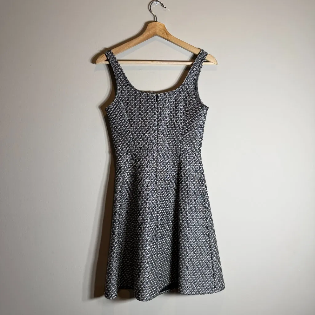 Theory Trekana Circuit Knit Sleeveless Fit & Flare Mini Dress Womens 0 Gray NWOT - Image 6