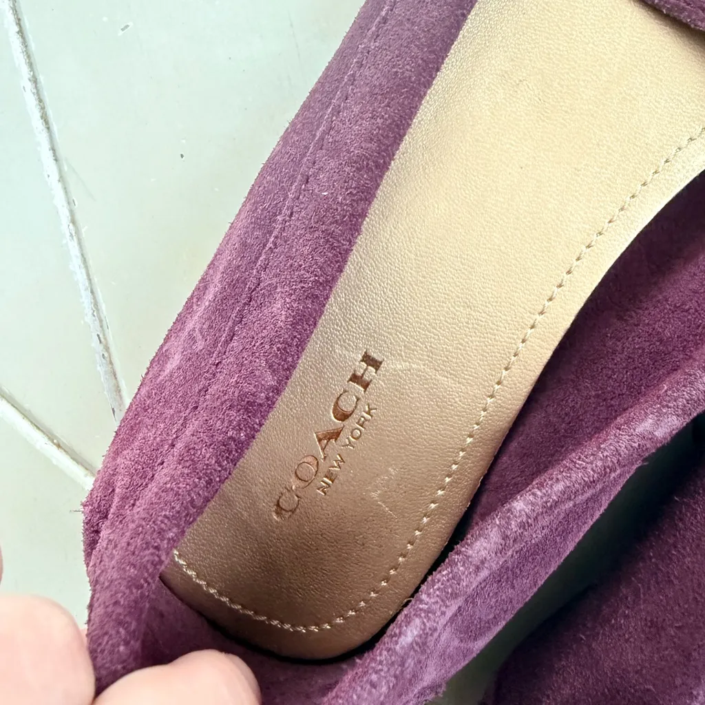 Coach Women's Burgundy Loafers - Image 4