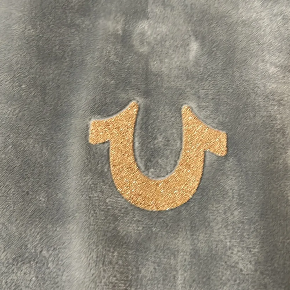 True Religion Griffin Glitter Velvet Pullover Sweatshirt size Medium - Image 6