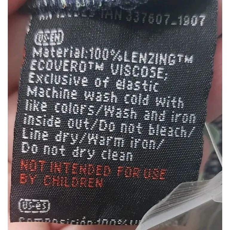 Esmara Floral Print Dress Tropical Hawaiian Cruise Resort Casual‎ Size 16 Black - Image 6