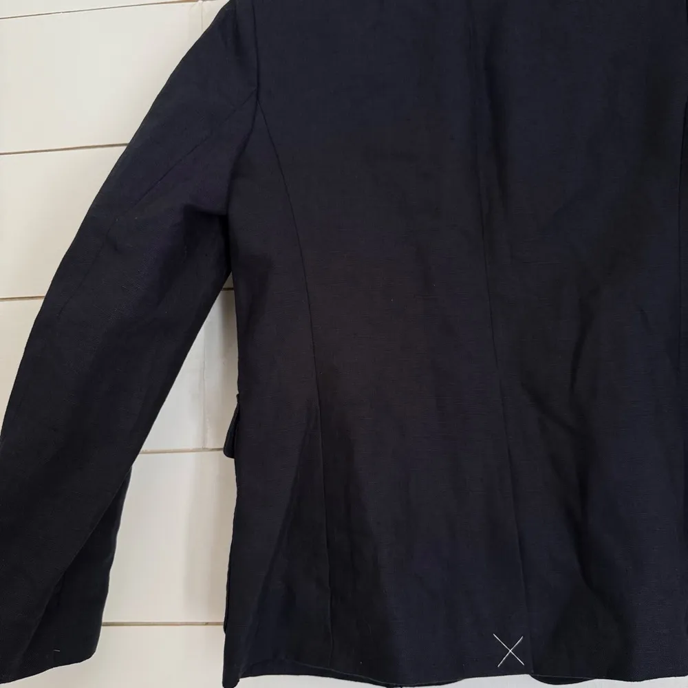 NWT J. Crew Rhodes Blazer Navy Blue Linen Women’s 8 - Image 10