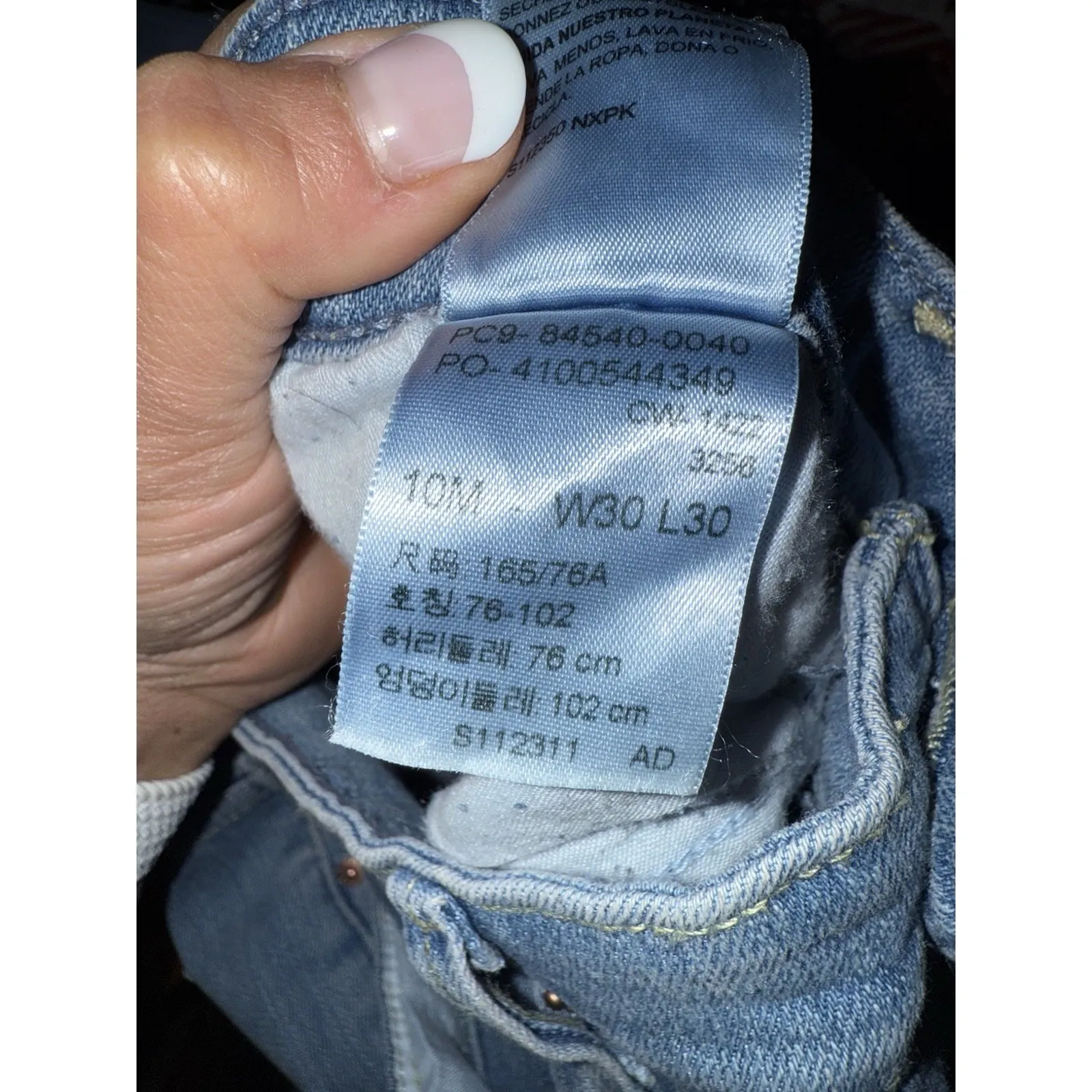 Levi Womens Jeans 10 M Levi's Strauss Signature Mid‎ Rise Skinny 30 X 30 - Image 4