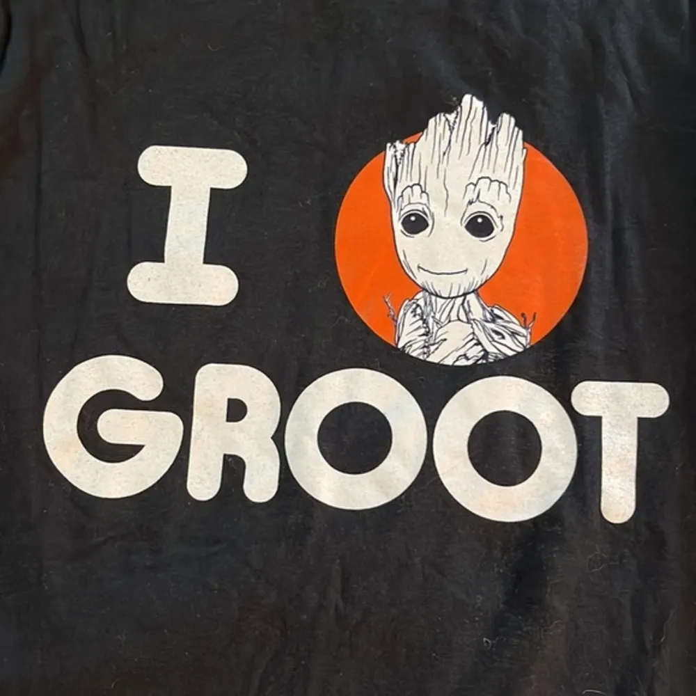 Marvel GROOT Black Graphic Iconic Pullover Shirt Size Large EUC #4928 - Image 2