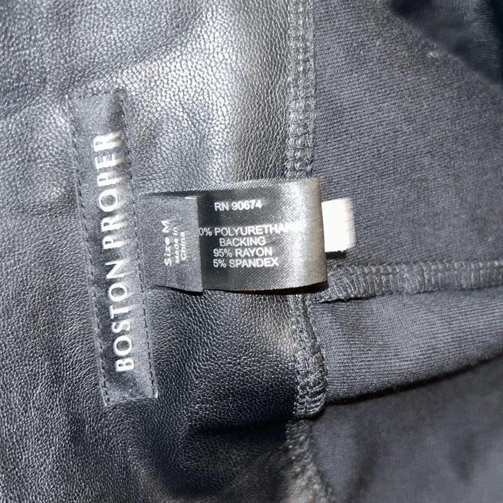 Boston Proper Faux Leather Pants - Image 5