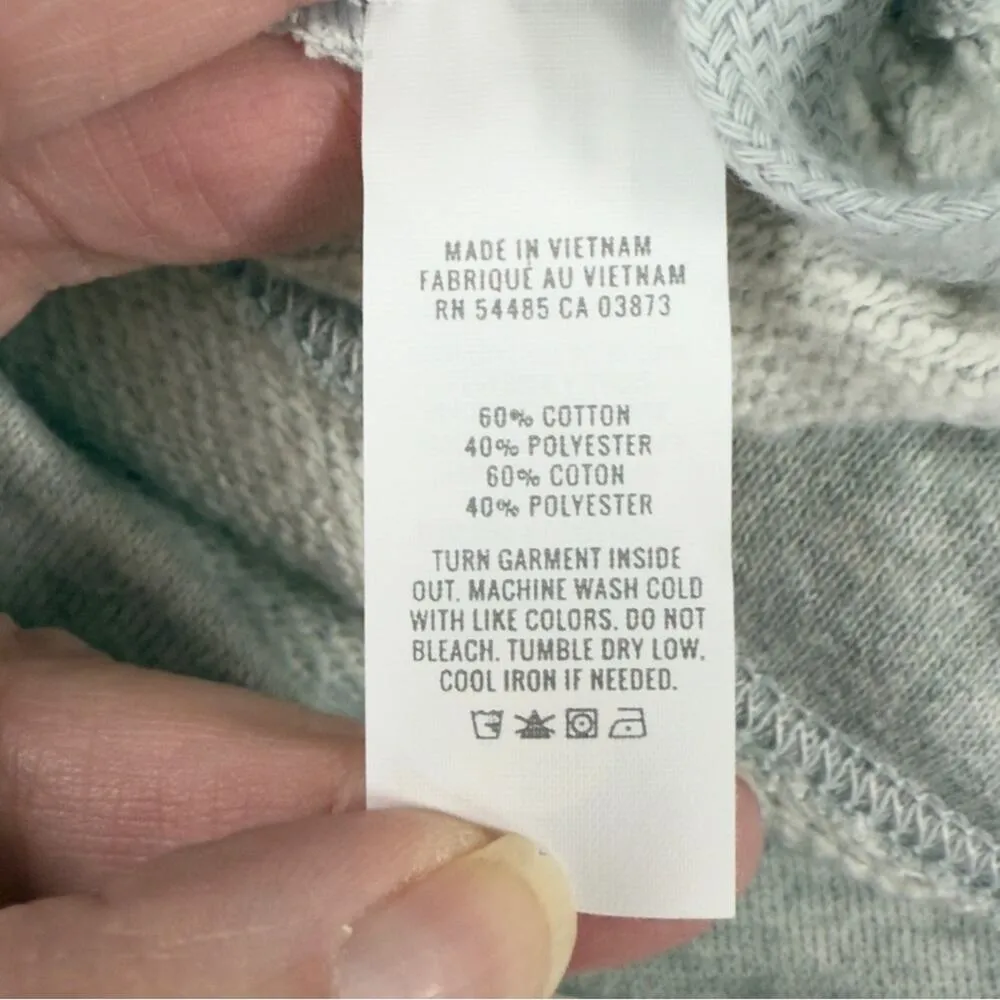 Aerie Hoodie Sweatshirt Oversized Cinch Side Ruched Pullover Grey Cropped XS NEW - Image 11