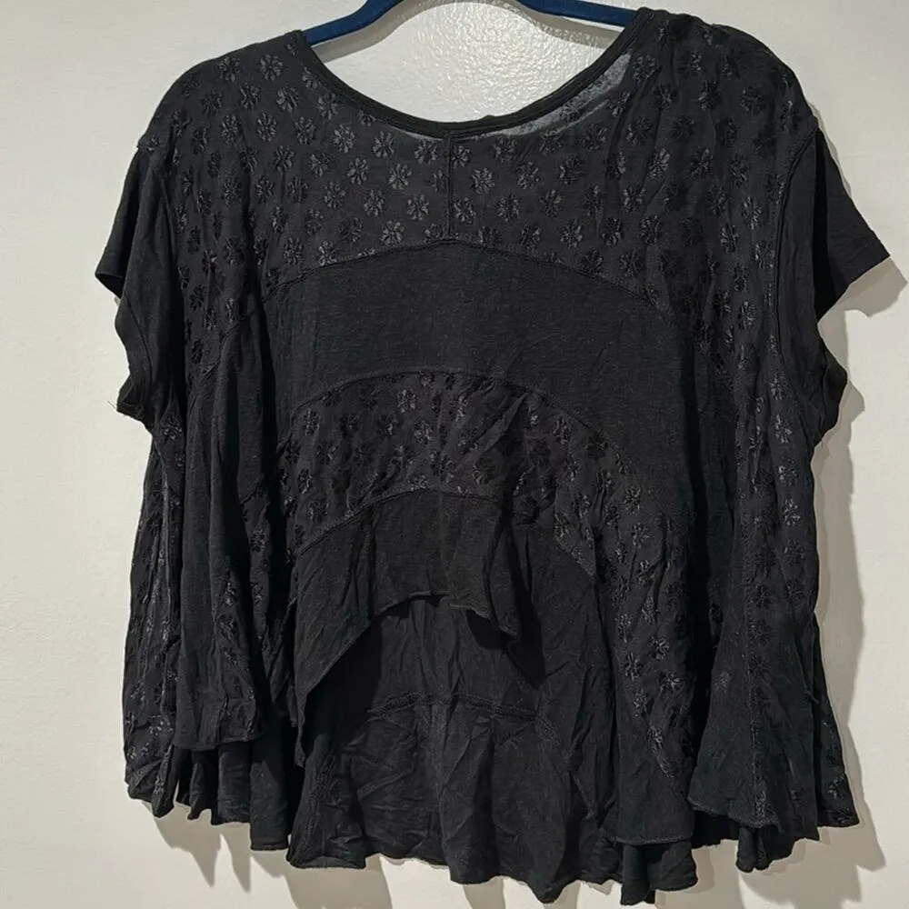 Free people Anything and Everything Top Size XS Black Oversized - Image 9