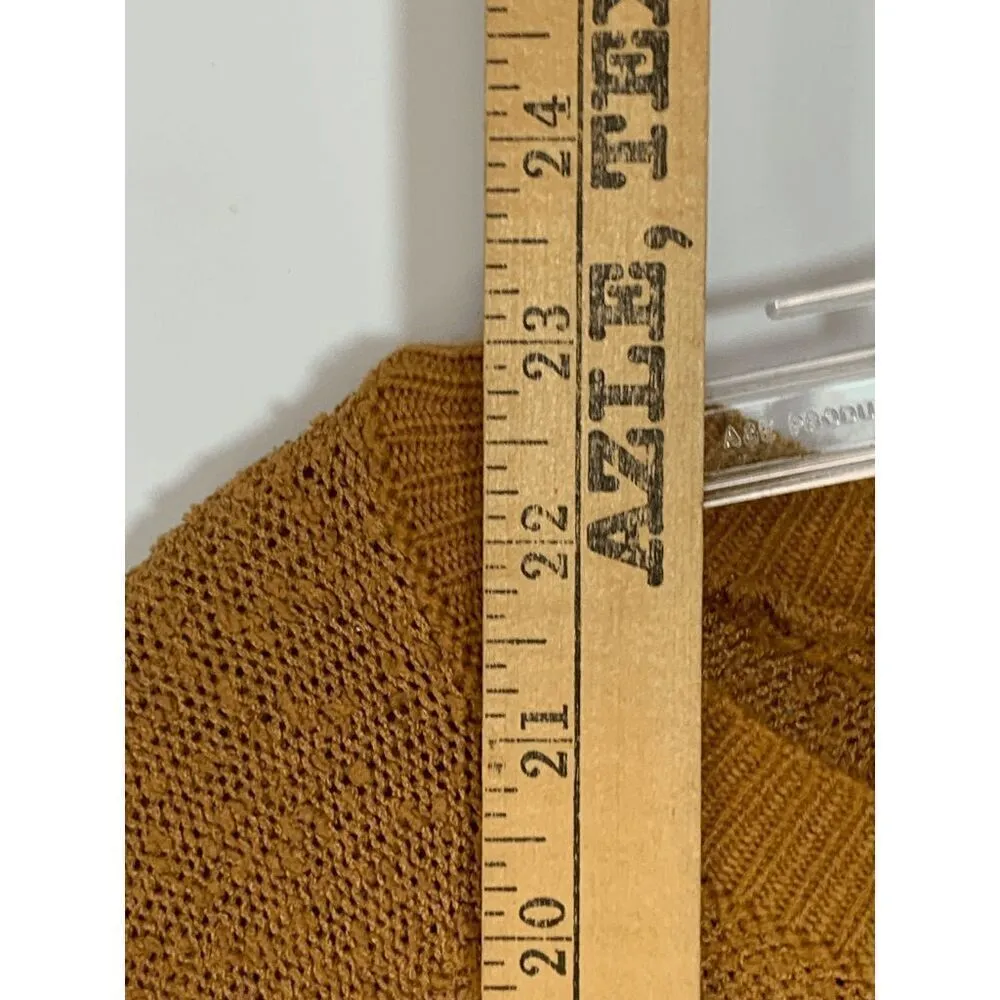 Altar'd State Womens Sweater Crochet Brown Small/Medium - Image 2