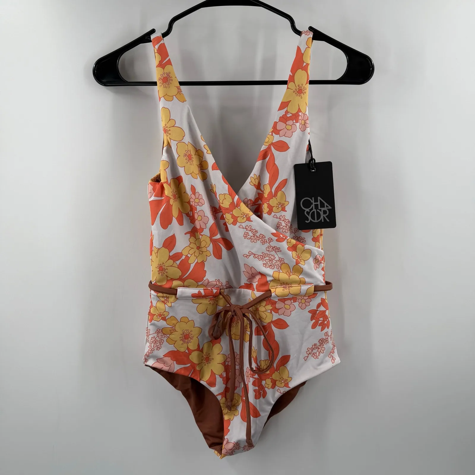 CHASER Swimsuit SZ Small One Piece NWT 70’s Retro Style Floral Print Hippie Boho - Image 12