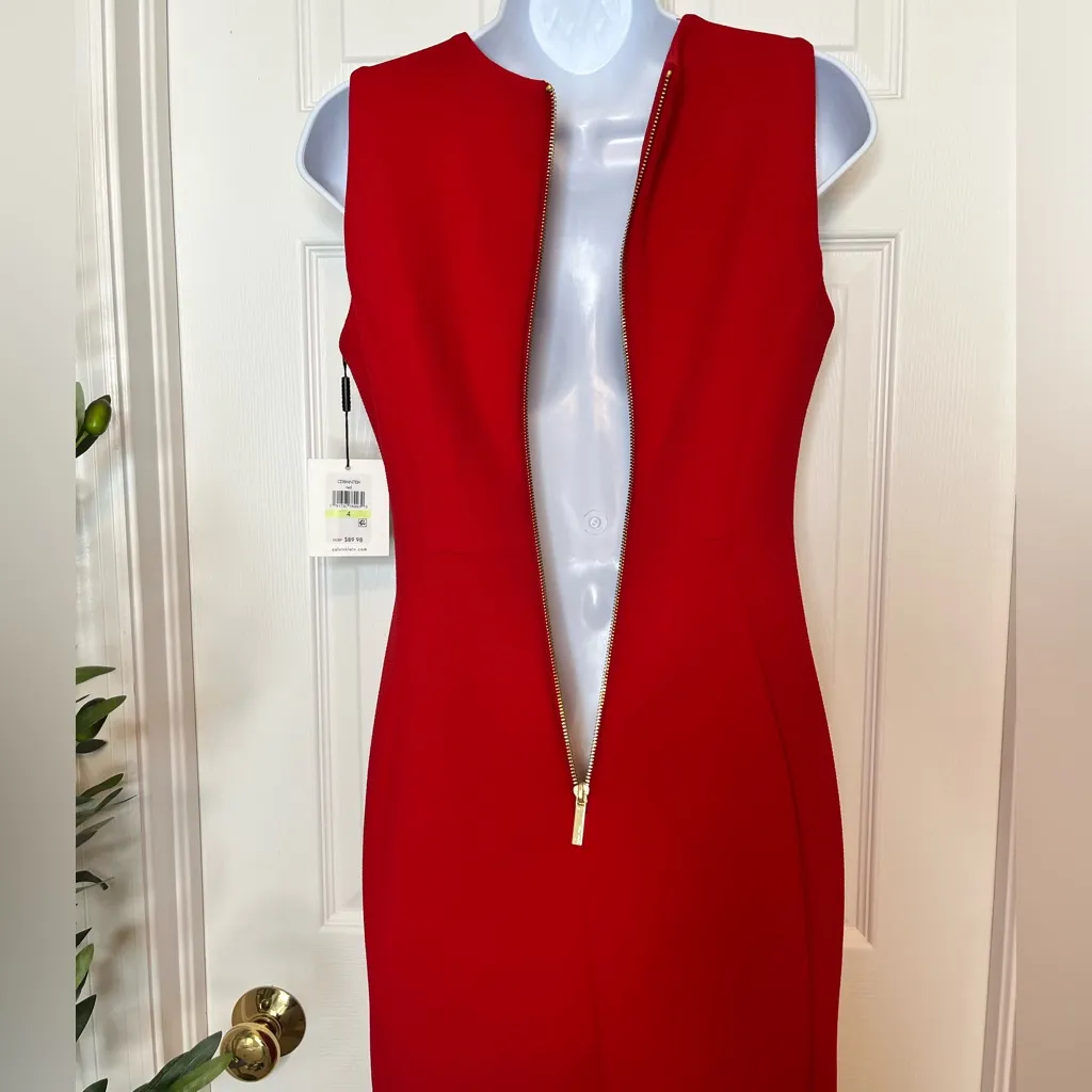 NWT CK red scuba dress - Image 7