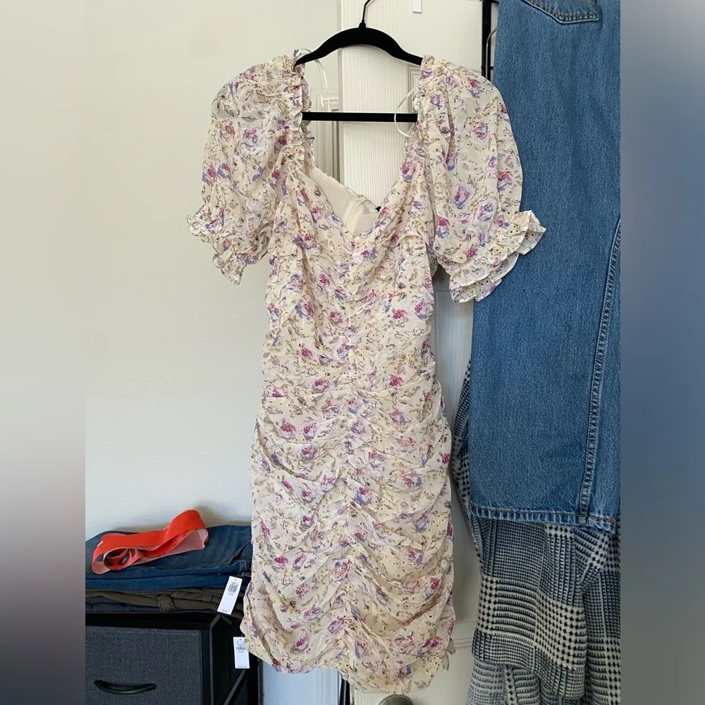 Endless Rose Floral Ruched Mini Dress Size M - Image 5