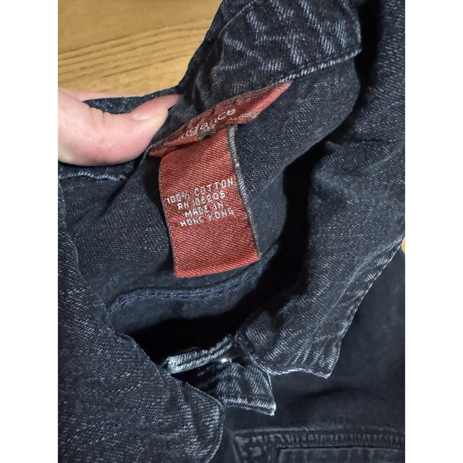 Sundance Women Jean Jacket Classic Trucker Denim Dark Wash Size Petite L - Image 8