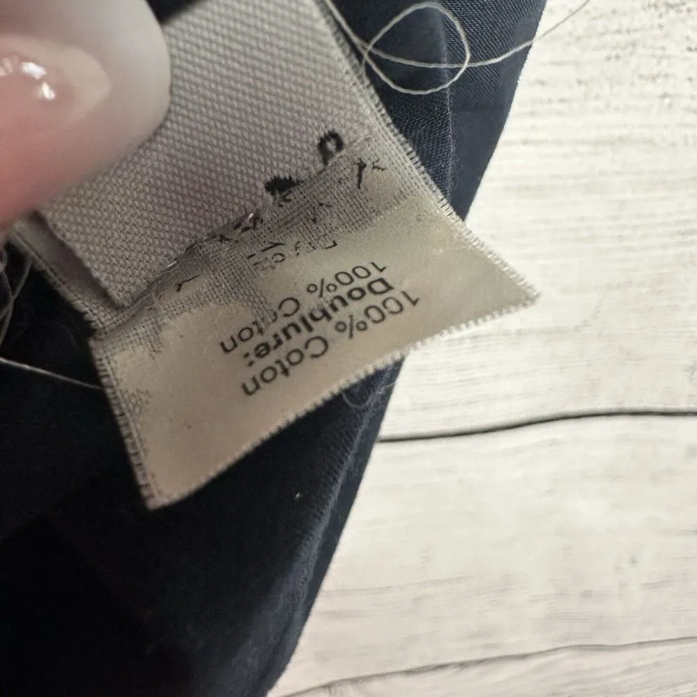 J. CREW‎ Embroidered Sheath Apron Dress Crochet Eyelet Navy Lined Womens Size 6 - Image 9