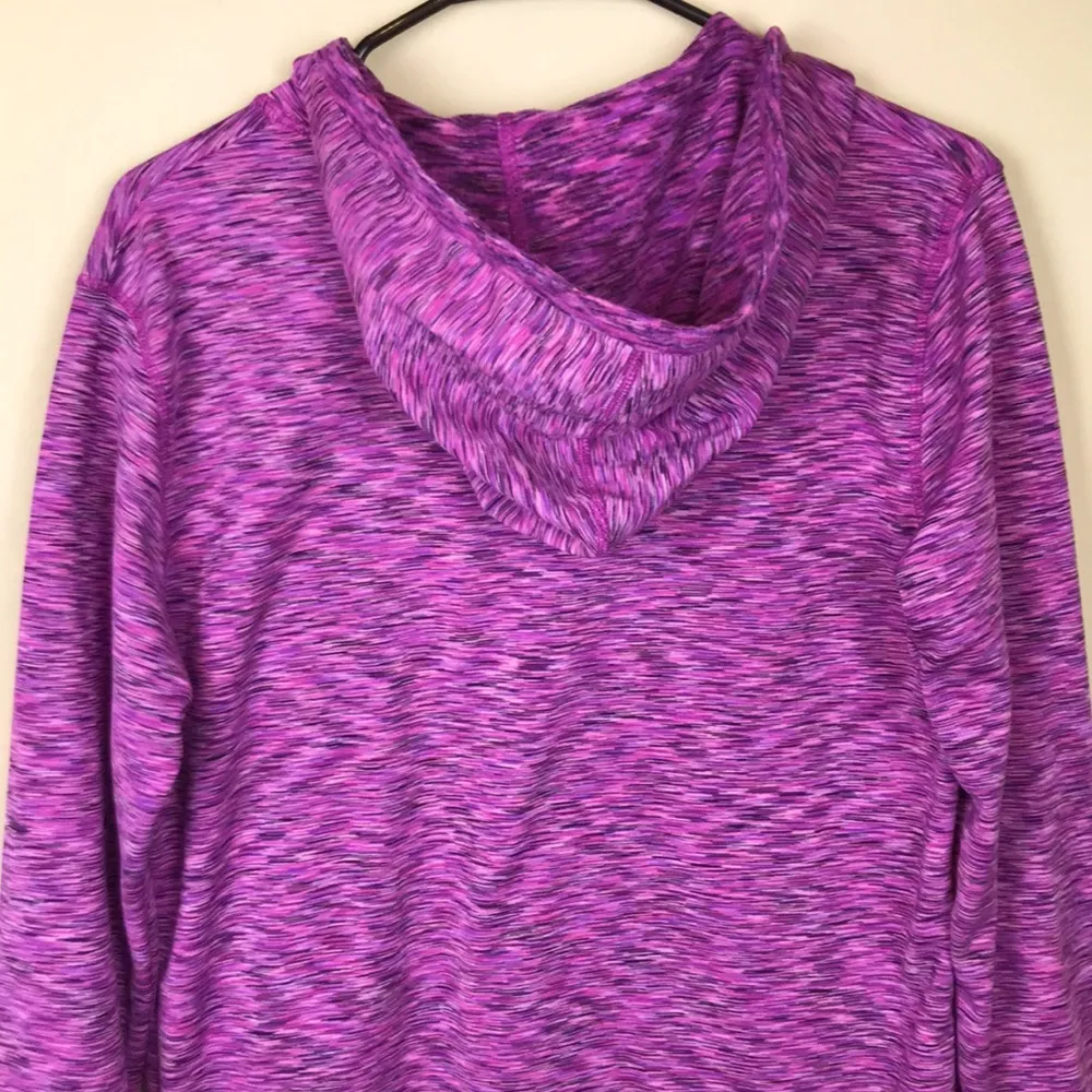 Tangerine Women’s Knit Kangaroo Pouch Purple Pink Black Long Sleeve Hoodie - Image 6