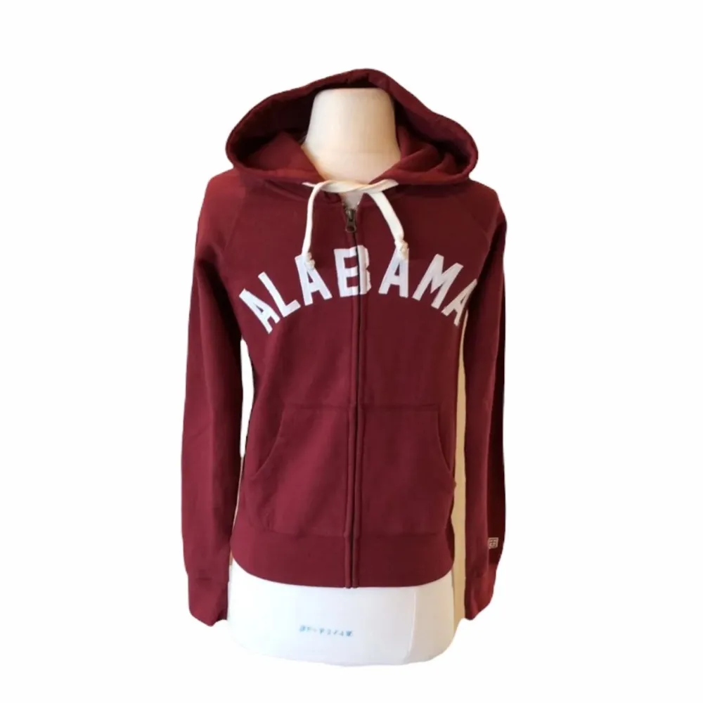 University of Alabama Jacket Crimson Red Cotton Hoodie Knit Comfy New - Image 5