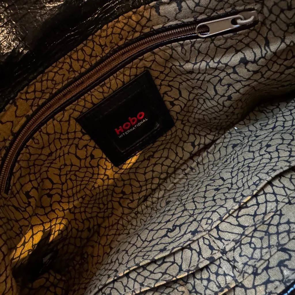 Black leather Clutch Bag - Image 3