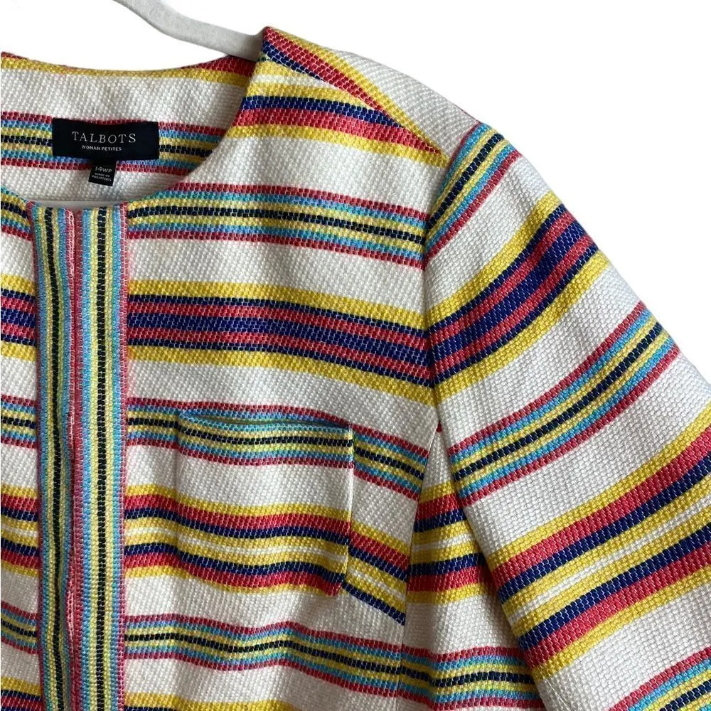 Talbots colorful stripe blazer - Image 5