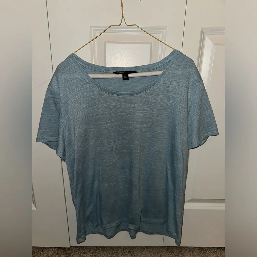 Simply Vera Vera Wang XL Blue Modern Tee Scoop Neck Short Sleeve‎ T-Shirt - Image 2