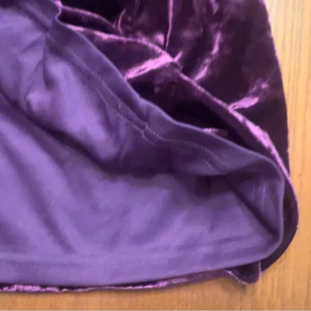 Lulus Muse Moment Crushed Velvet One-Shoulder Mini Dress Purple Size XL - Image 11