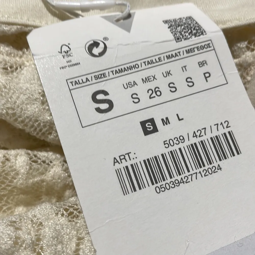 NWT ZARA LACE MIDI DRESS BLOGGERS FAV IVORY SMALL - Image 6