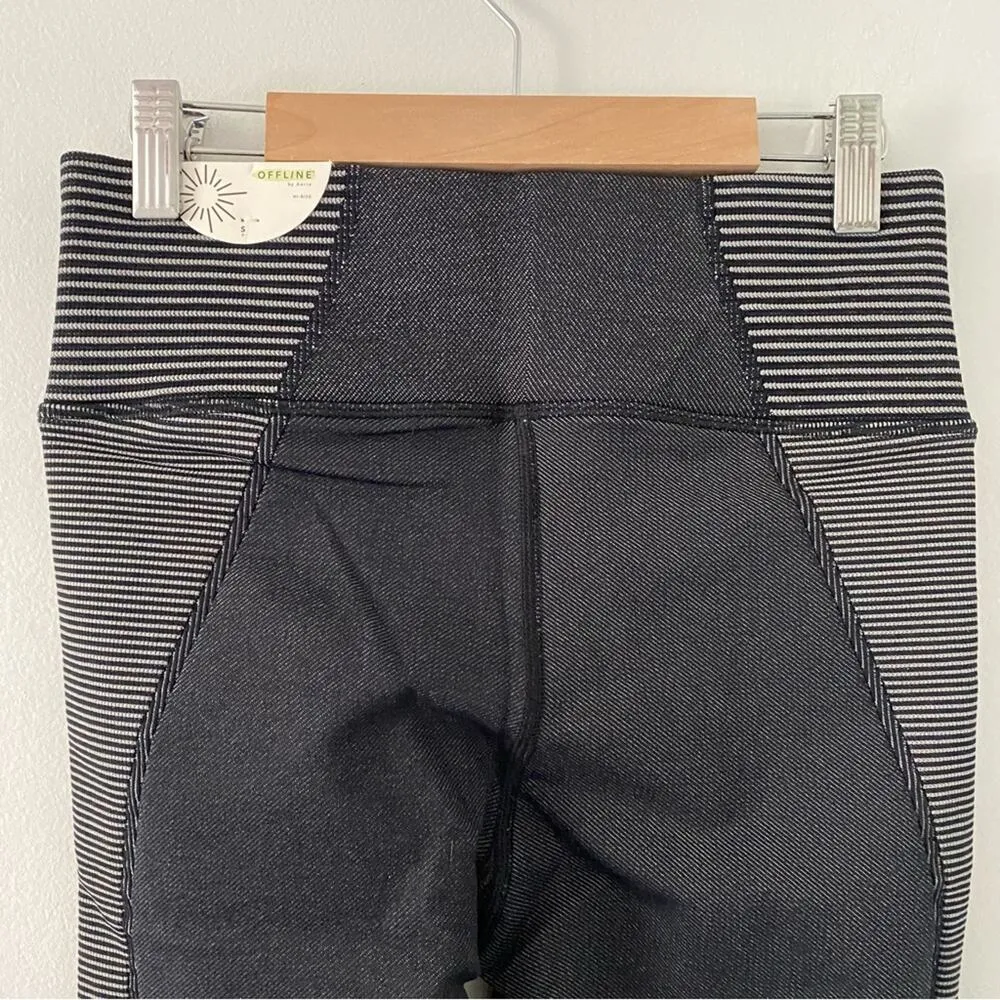 Offline by Aerie Seamless Two-Tone 7/8 Length Athletic Leggings S Small New - Image 8
