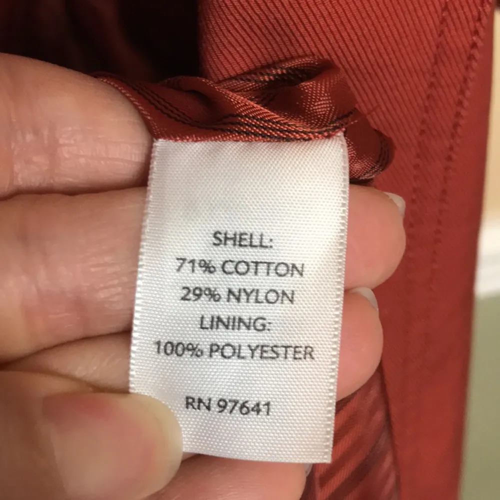 J. Jill Women’s Burnt Orange Button-Up Tie Waist Trench Coat - Image 11