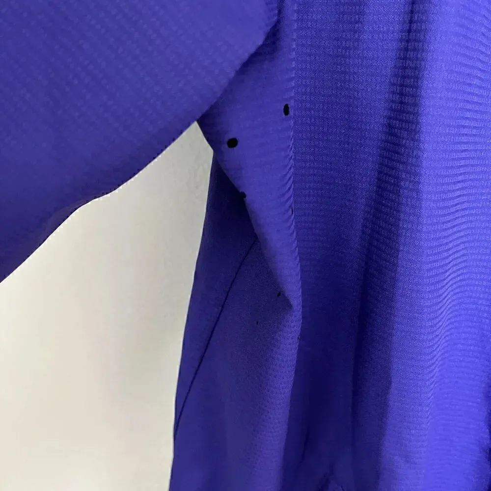 Adidas Clinaproof Womens Hooded Purple Long Sleeve Pockets Full Zip Size Large - Image 4