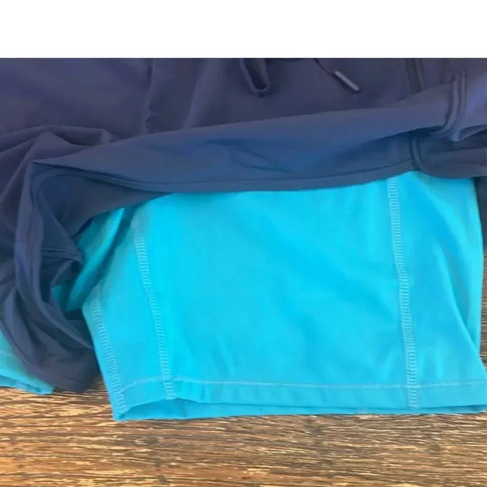 Bandier All Access Dash Logo Run Short w/ 5″ Biker Short Blue Size XS NWT - Image 3