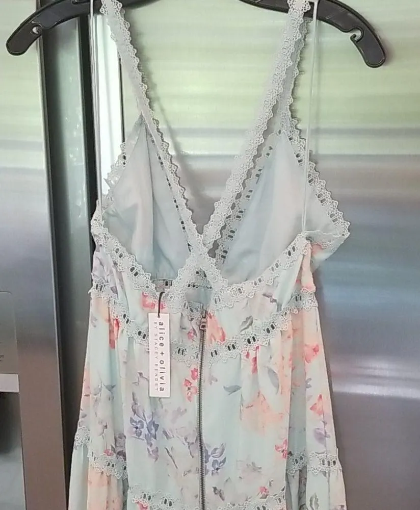 💕ALICE+OLIVIA Karolina Paneled Halter Maxi Dress - Image 15