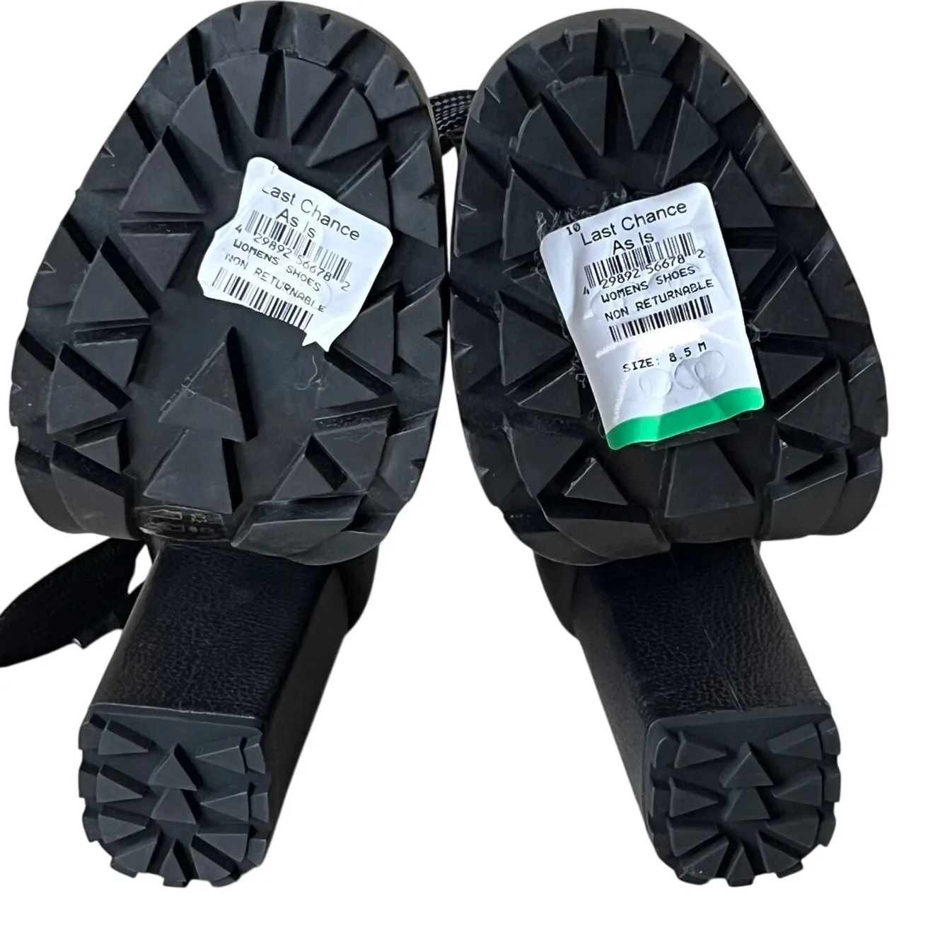 Schutz Zhara Winter Bootie Womens 8.5 Black Lace Up Chunky Combat Boots Urban - Image 9