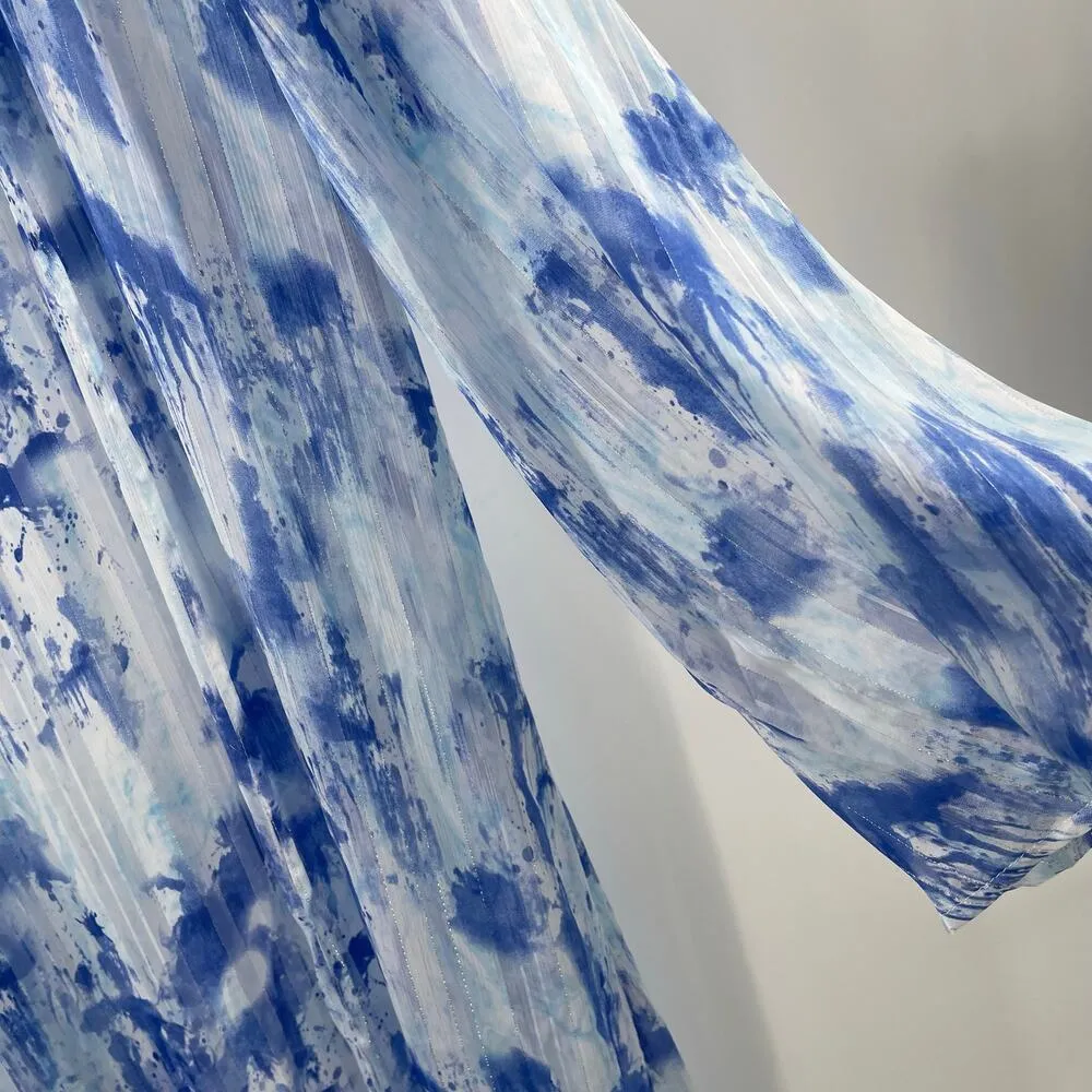 CARAMELA Beach Coverup Small Duster Kimono Longline Open Cardigan Sheer Resort - Image 11