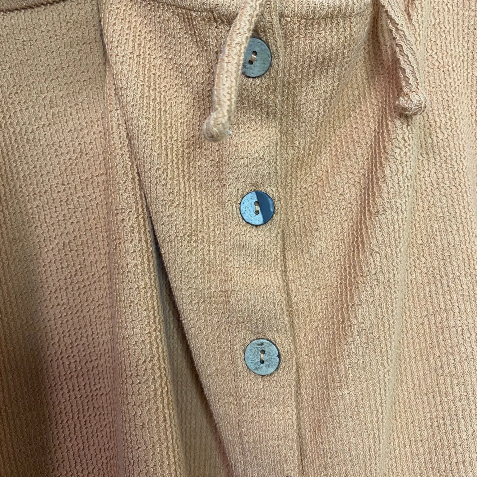 FP Free People Beach Olivia Ribbed Knit Cutout Tie Front Mini Dress Amber Size M - Image 2