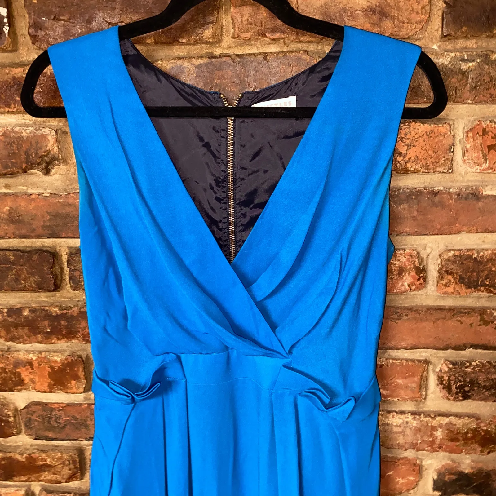 Whistles Blue Sleeveless Surplice V - Image 2