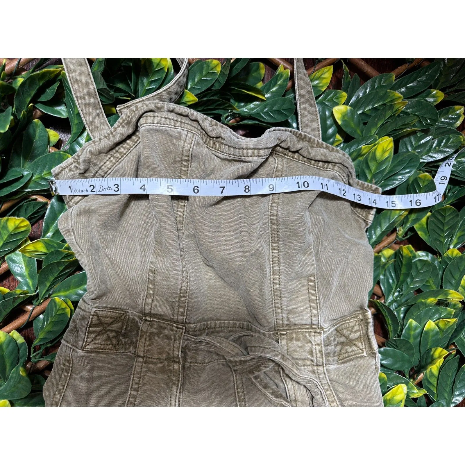 Free People Green Jumpsuit Size Small - Image 4