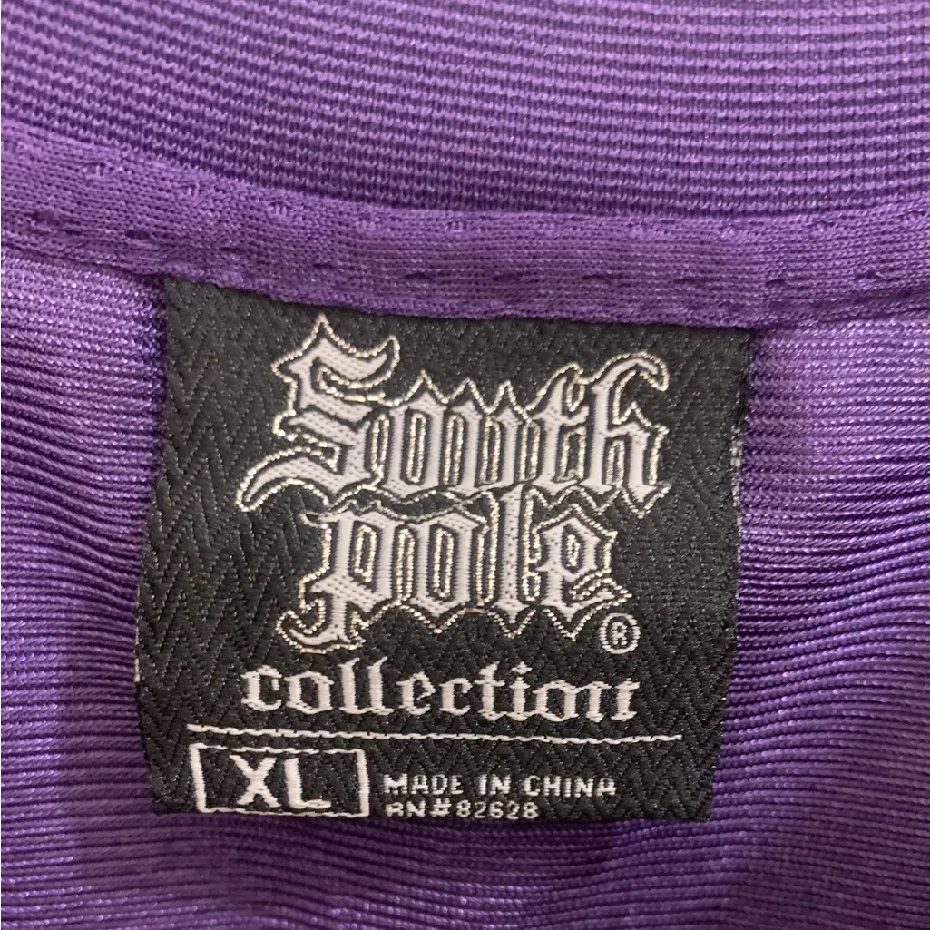Y2K Southpole Purple Sleeveless Basketball Mesh XL Jersey. 2913 - Image 5