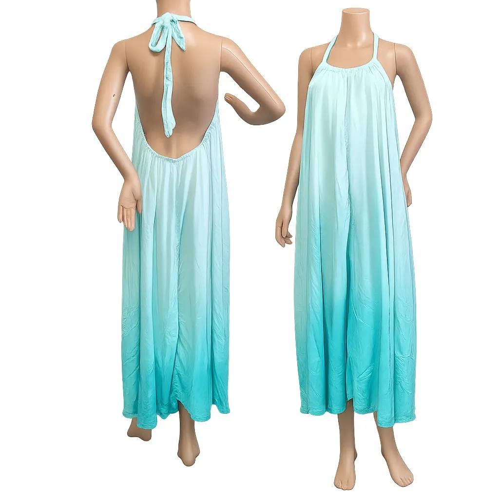 Elan Aqua Blue Maxi Dress - Image 3