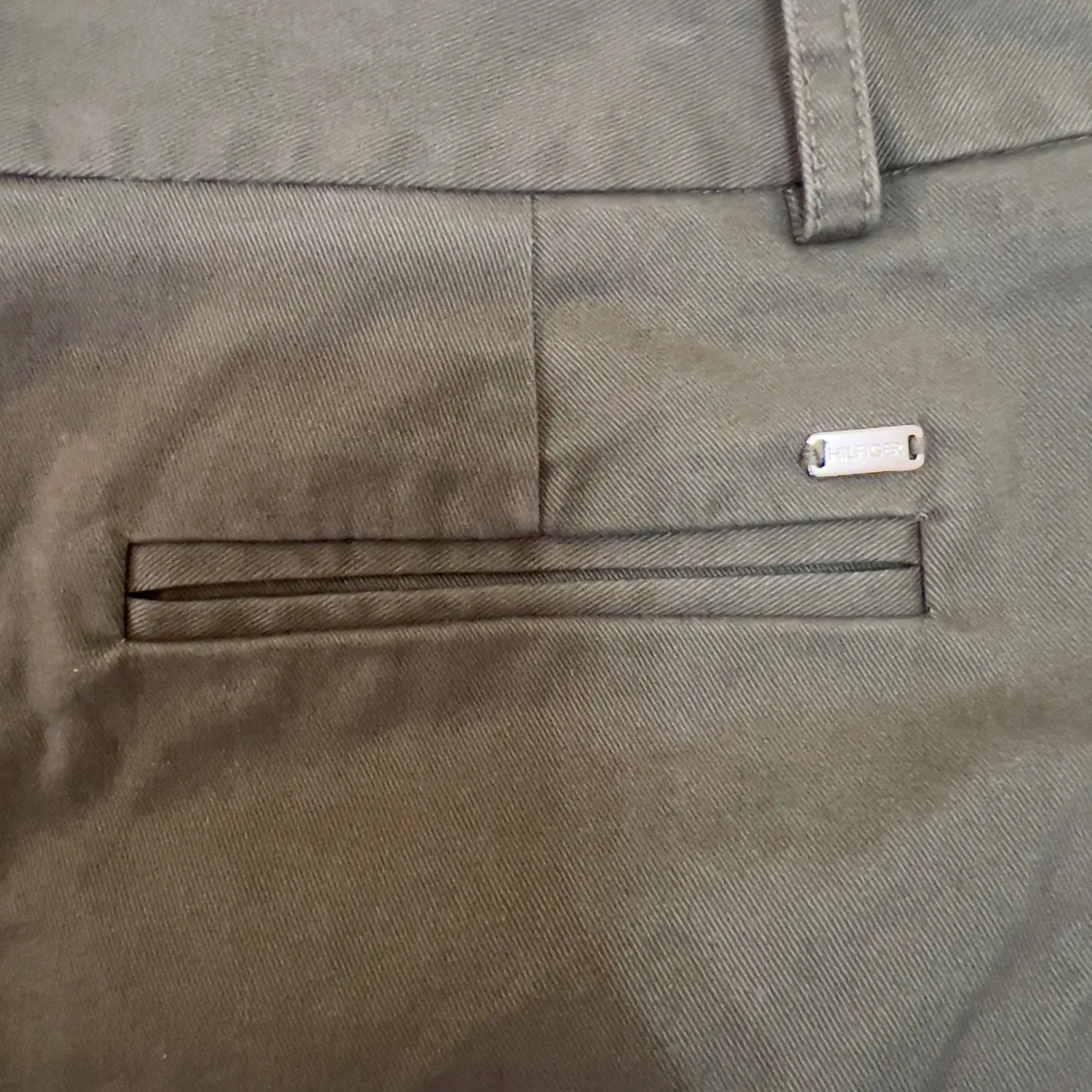 Tommy Hilfiger Women Size 4 Khaki Cotton Blend Pencil Skirt Knee Length - Image 8