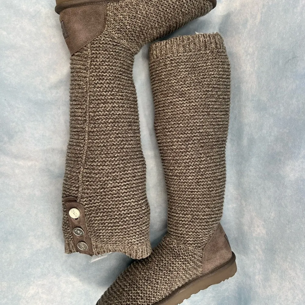 Ugg Cardy Charcoal Sweater Boot 10 - Image 5