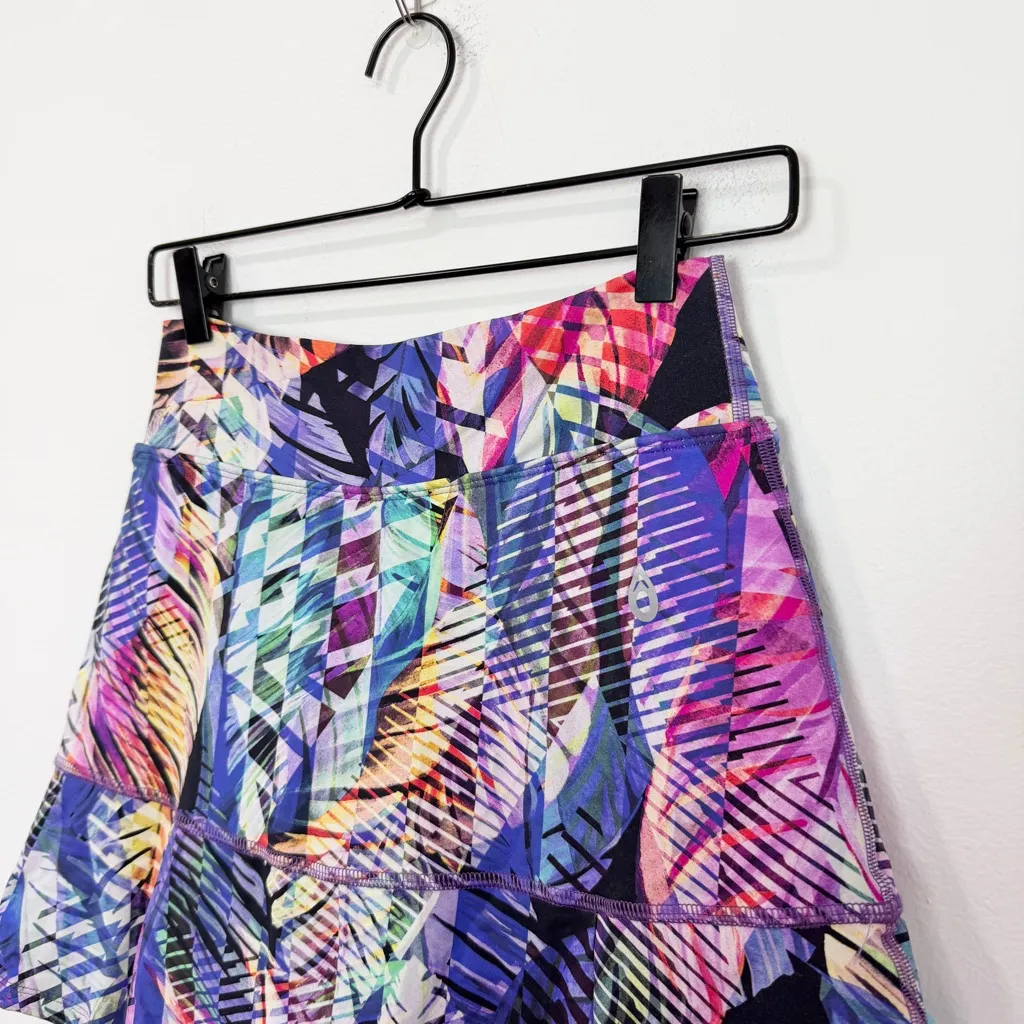 Dona Jo Abstract Pickle Ball Tennis Golf Skort Skirt Size 1 Small Black - Image 3