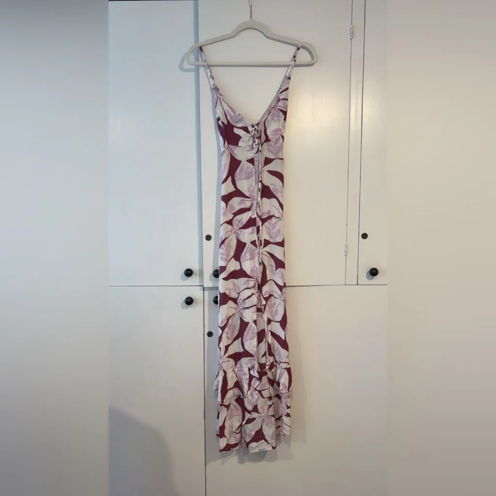 Nwot O’niell Ryder Purple Tropical Print Maxi Dress - Image 7