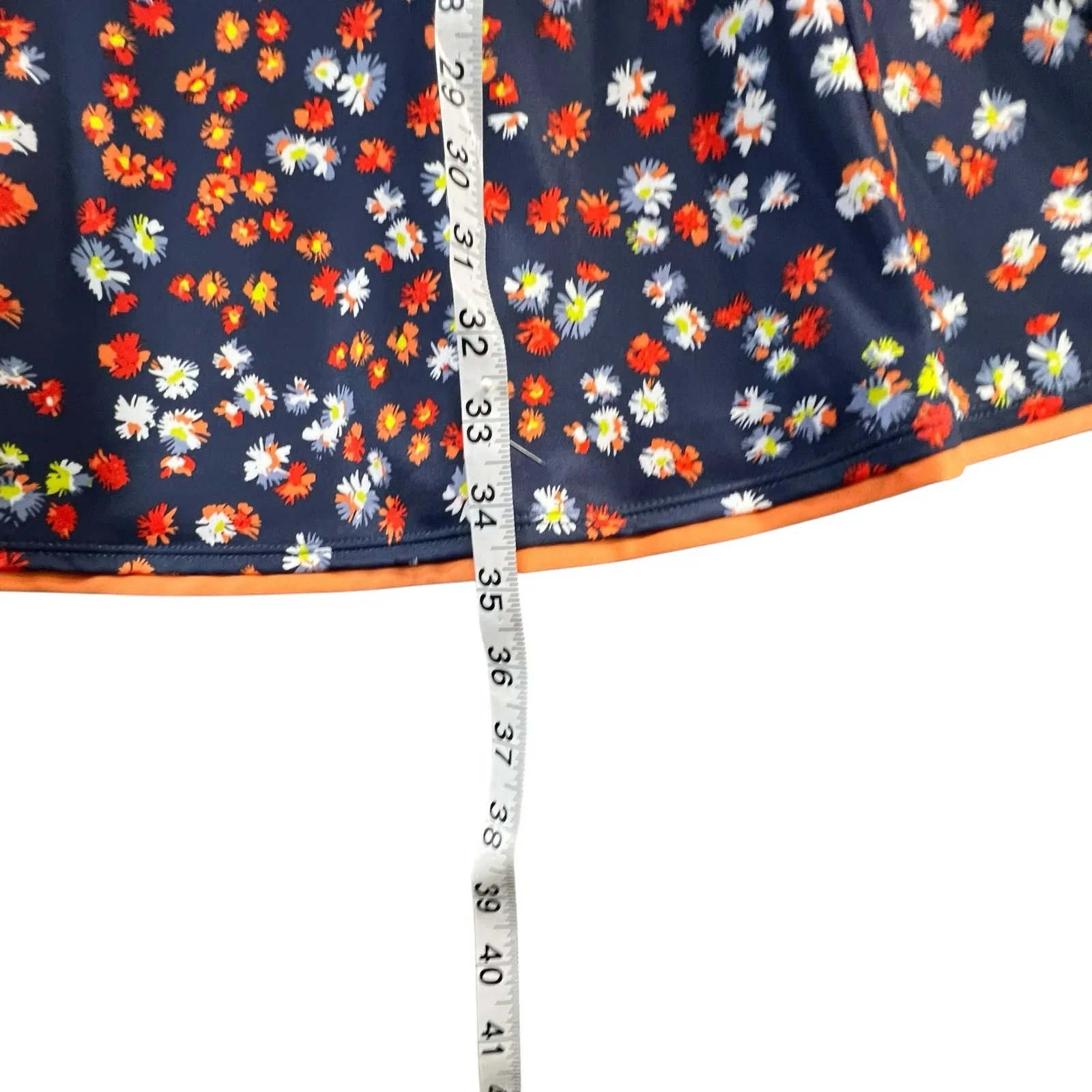 Callaway Golf Mini Dress Womens XL Blue Indigo Floral  Opti Dri UPF50 Sporty - Image 9