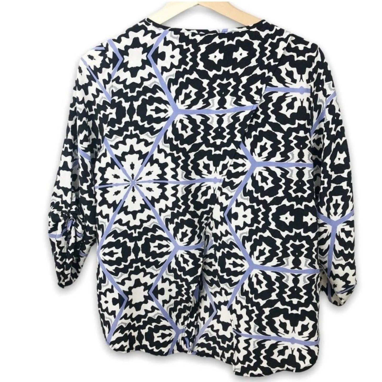 Yumi Kim Silky Draped Tulip Crossover Back Blouse - Image 7