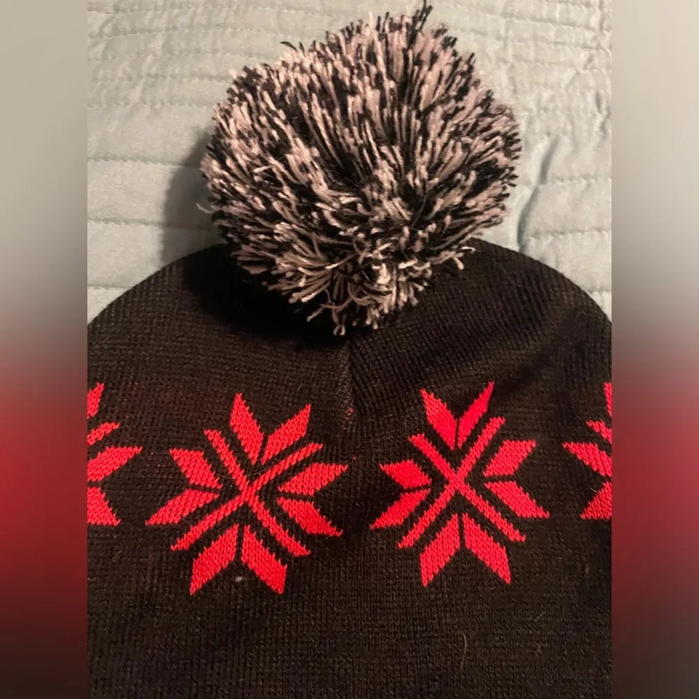 Pink Victoria’s Secret Holiday Pom Beanie One Size - Image 2