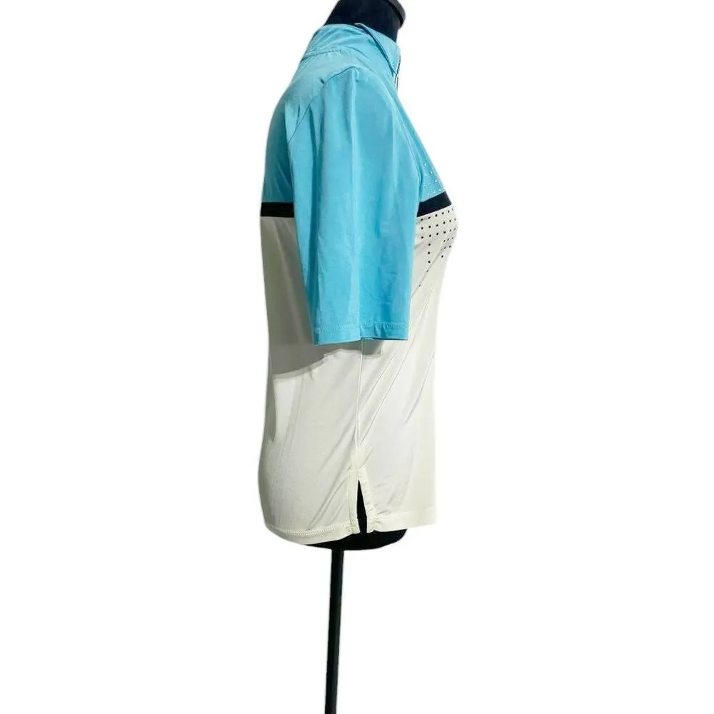 Jamie Sadock Size Small Golf Shirt 1/4 Zip Short Sleeve Polo Top - Image 3